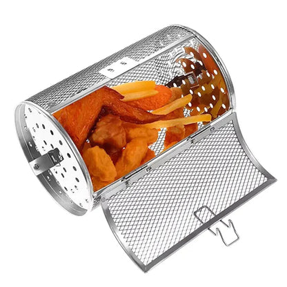 Rynx | Stainless Steel Redating Basket for the Grill – Even & Effortless Cooking