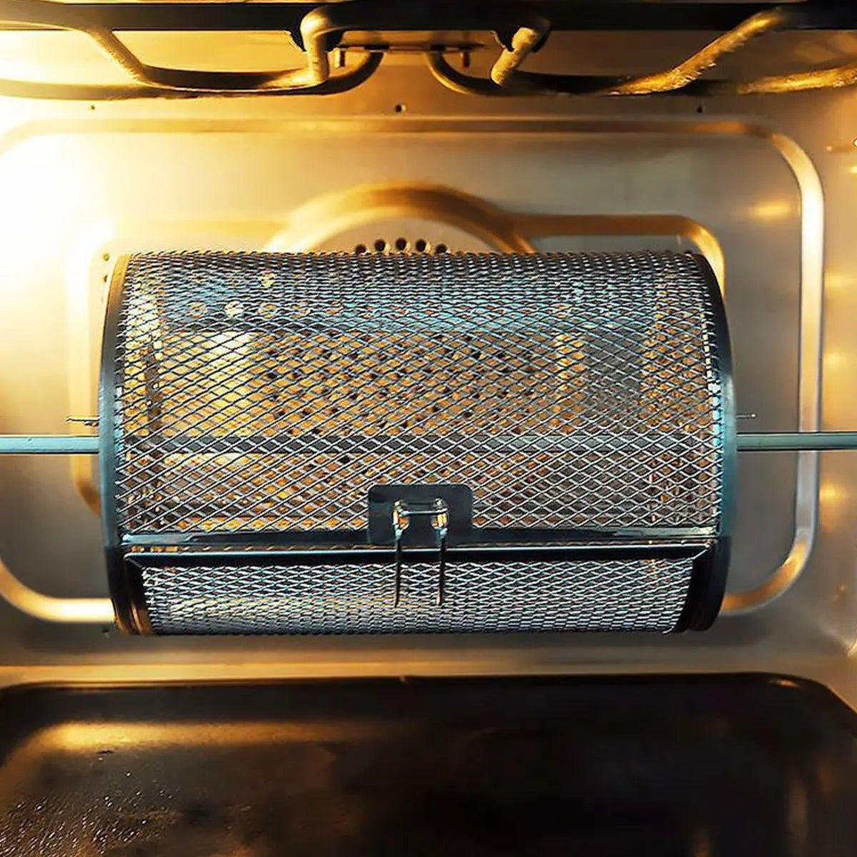 Rynx | Stainless Steel Redating Basket for the Grill – Even & Effortless Cooking