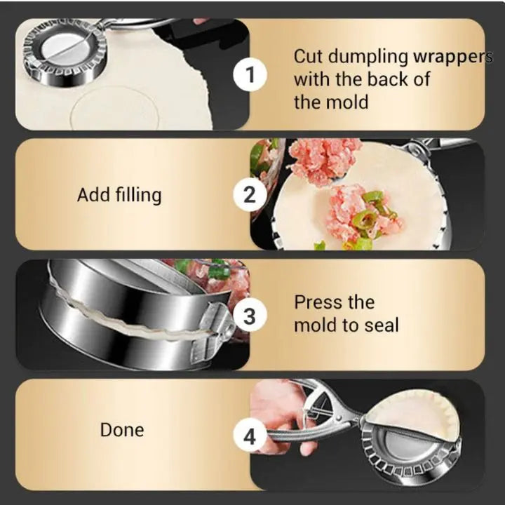 Rynx | Stainless Steel Dumpling Mold - Perfect Dumplings Made Quickly