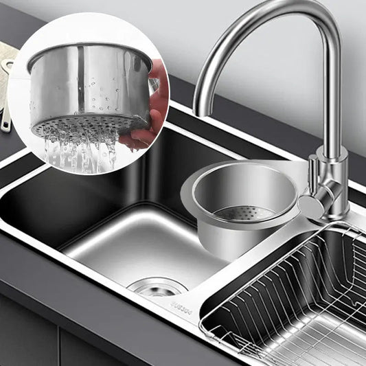 Rynx | Stainless Steel Corner Sink Strainer with Quick Drain Design