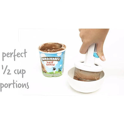 Rynx | Stainless Steel Ice Cream Scoop – With One-Hand Release & Ergonomic Handle