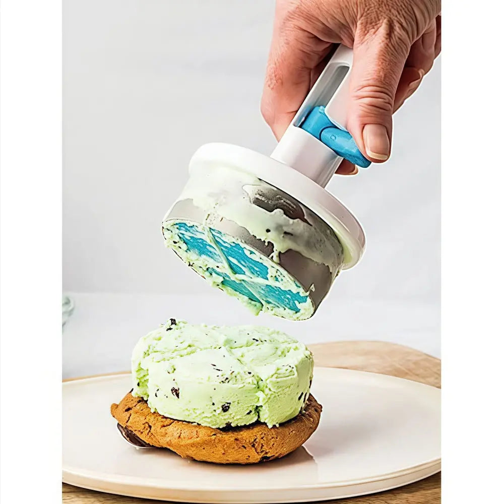 Rynx | Stainless Steel Ice Cream Scoop – With One-Hand Release & Ergonomic Handle