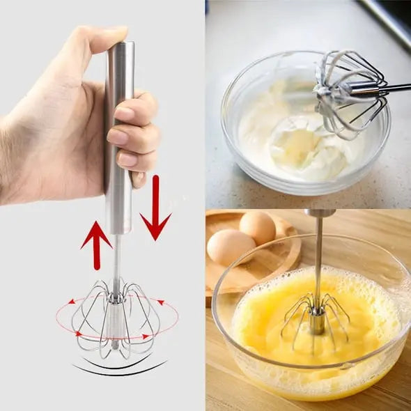 Rynx | Stainless Steel Hand Whisk – Quick Mixing Without Electricity