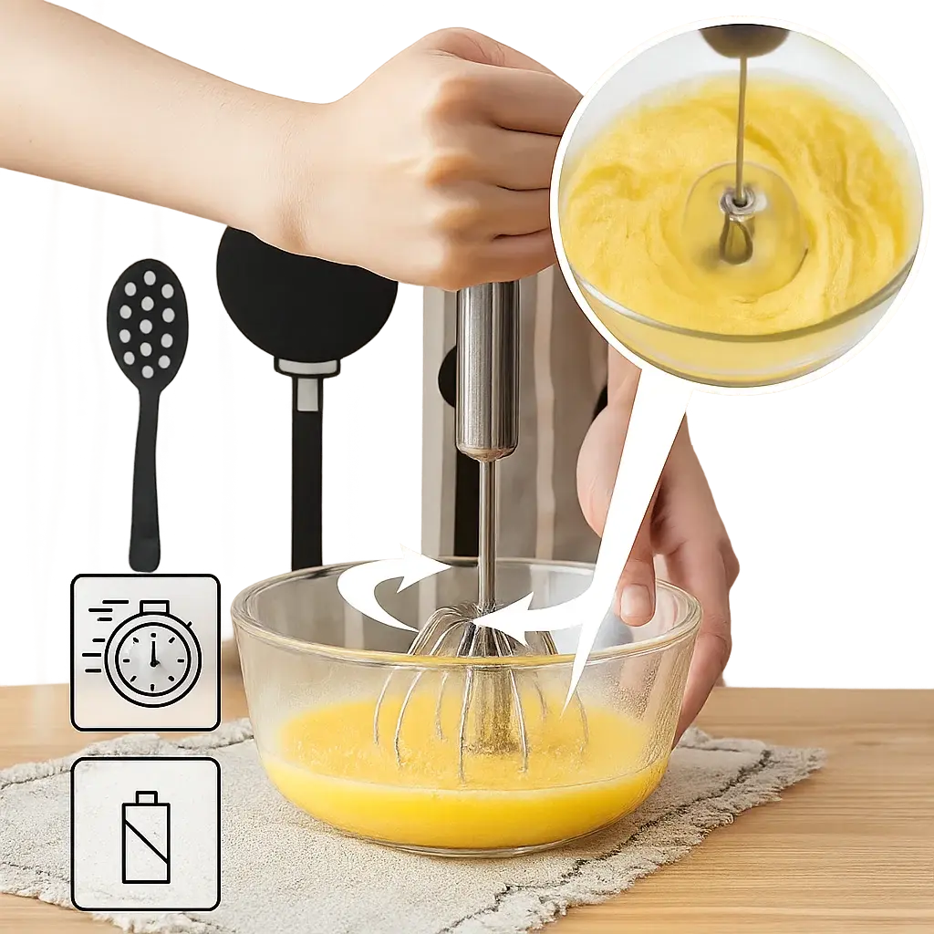 Rynx | Stainless Steel Hand Whisk – Quick Mixing Without Electricity