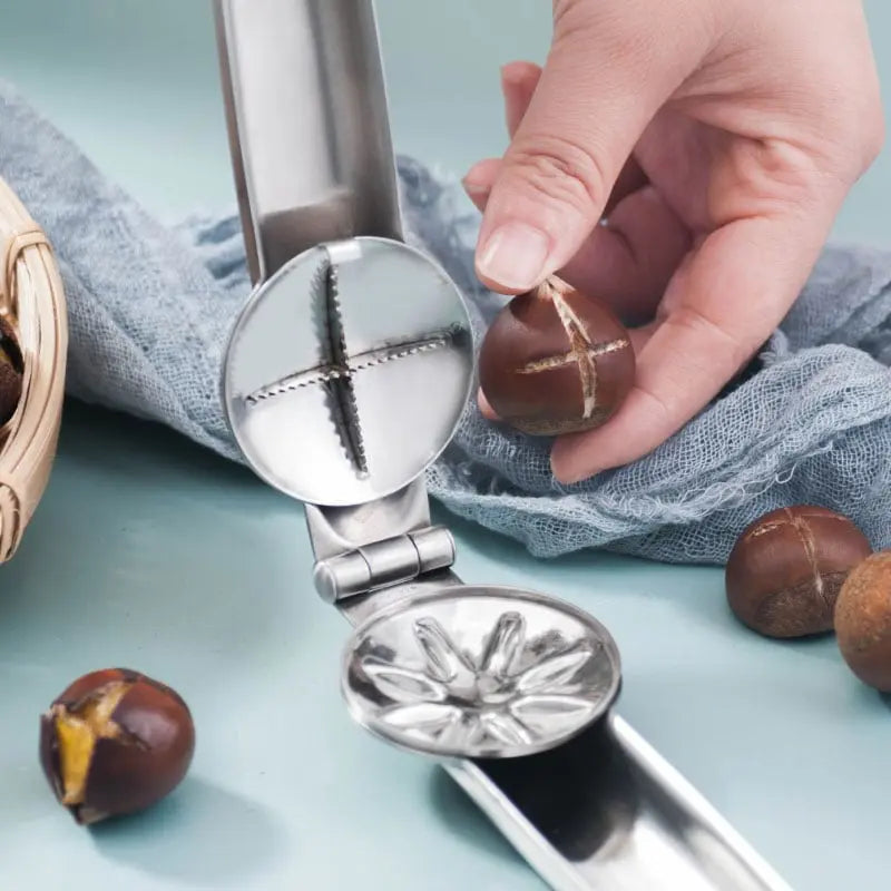 Rynx | Stainless Steel Chestnut Peeler for Easy Shelling