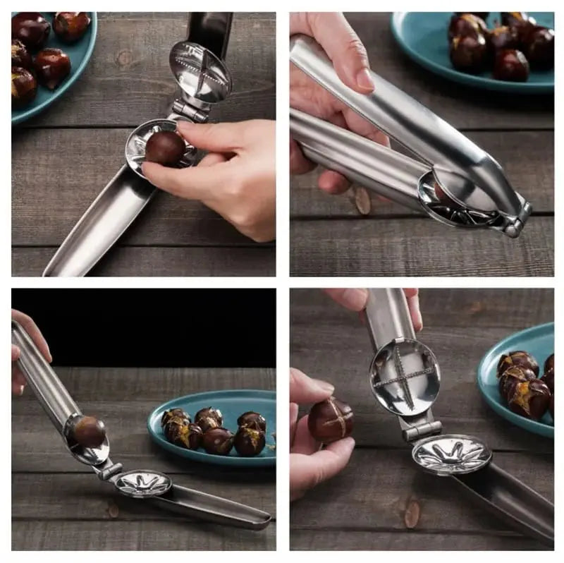 Rynx | Stainless Steel Chestnut Peeler for Easy Shelling