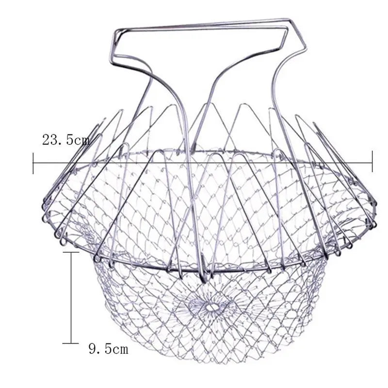Rynx | Stainless Steel Cooking Basket with Handles – Easy Draining & Serving