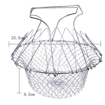 Rynx | Stainless Steel Cooking Basket with Handles – Easy Draining & Serving