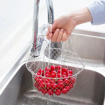 Rynx | Stainless Steel Cooking Basket with Handles – Easy Draining & Serving