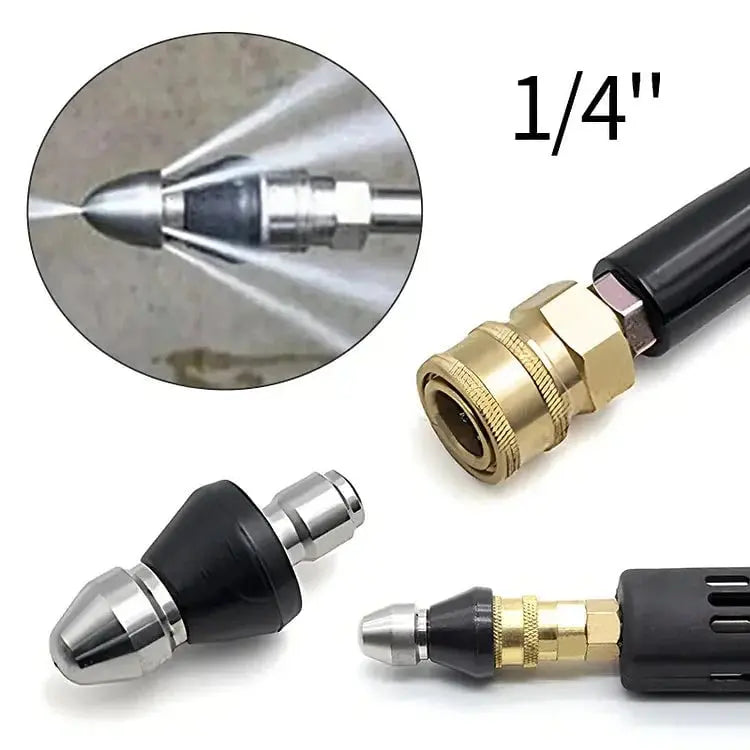 Rynx | Stainless Steel Pipe Cleaning Nozzle with High Pressure Water Jets