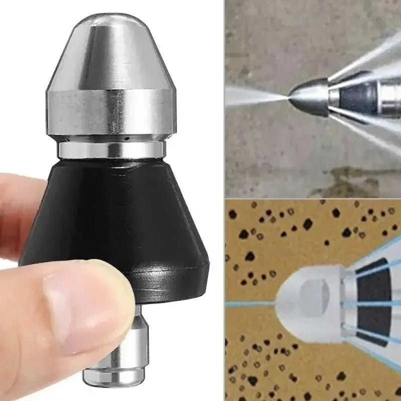 Rynx | Stainless Steel Pipe Cleaning Nozzle with High Pressure Water Jets