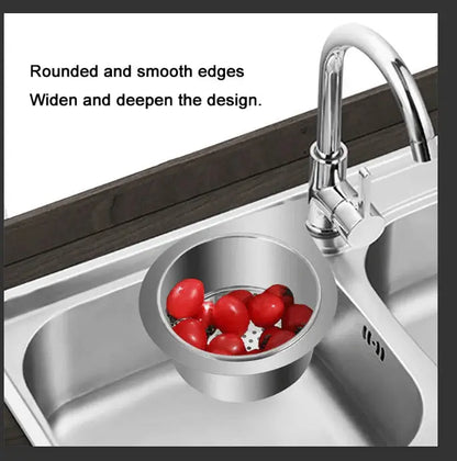 Rynx | Stainless Steel Swan Strainer Basket for Kitchen Sink Corners