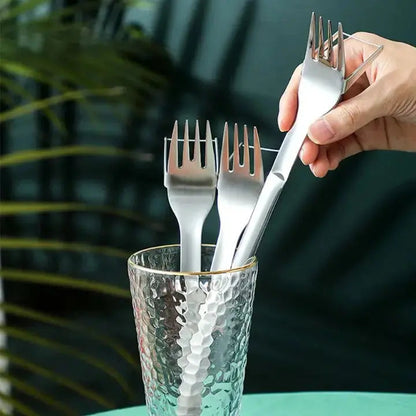 Rynx | Stainless Steel Watermelon Cube Cutter & Serving Fork