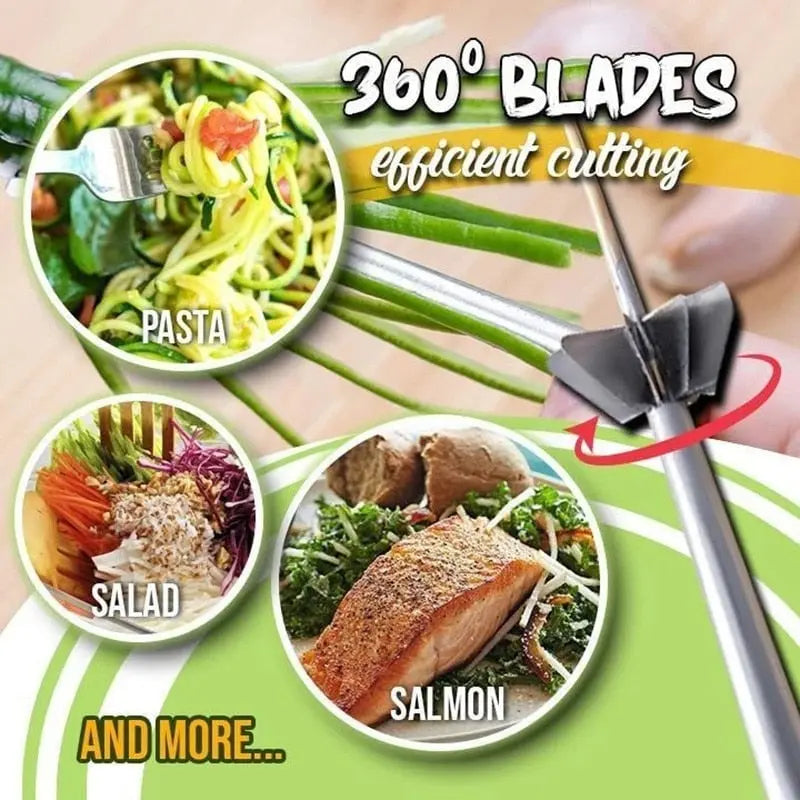 Rynx | Stainless Steel Onion Slicer – for even strips and decorative presentation