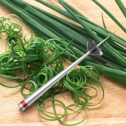 Rynx | Stainless Steel Onion Slicer – for even strips and decorative presentation