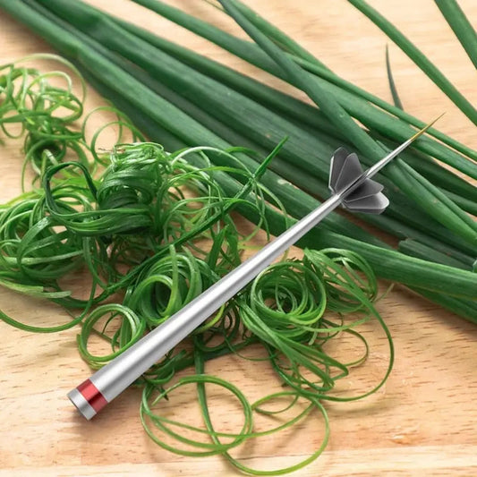 Rynx | Stainless Steel Onion Slicer – for even strips and decorative presentation