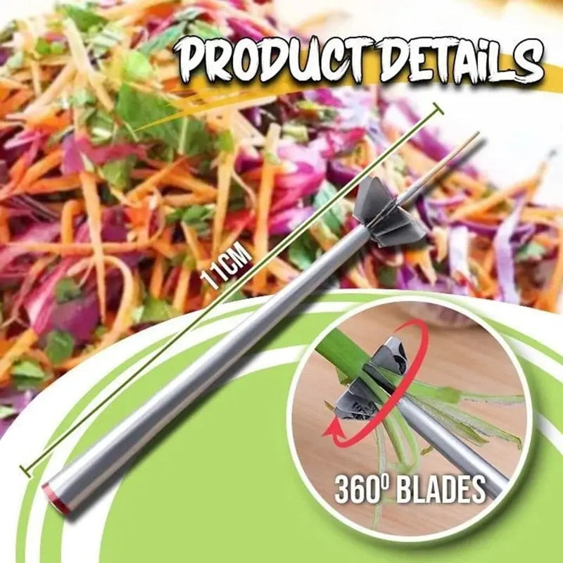 Rynx | Stainless Steel Onion Slicer – for even strips and decorative presentation