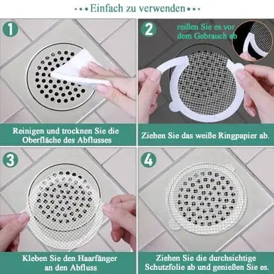 Rynx | Disposable drain screens with adhesive surface – Against clogging & mold in the bathroom
