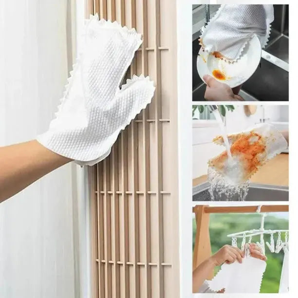 Rynx | Disposable Cleaning Gloves Made of Non-Woven Fabric – Remove Fine Dust Powerfully by Hand