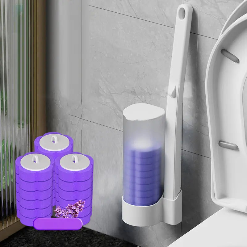 Rynx | Disposable toilet cleaner with 18 brush heads Lavender