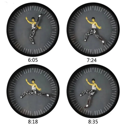 Rynx | Unique Kung Fu Wall Clock – Quiet and stylish
