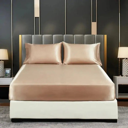 Rynx | Ice Silk Bed Sheet – Cool & breathable bedding set