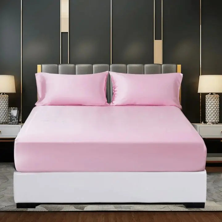 Rynx | Ice Silk Bed Sheet – Cool & breathable bedding set
