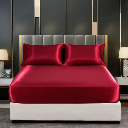 Rynx | Ice Silk Bed Sheet – Cool & breathable bedding set