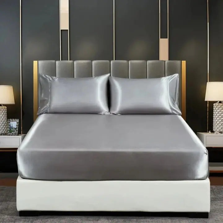 Rynx | Ice Silk Bed Sheet – Cool & breathable bedding set