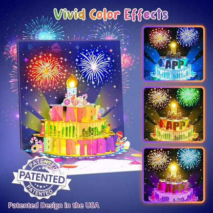 Rynx | Elegant Birthday Card with Music and Light Effect
