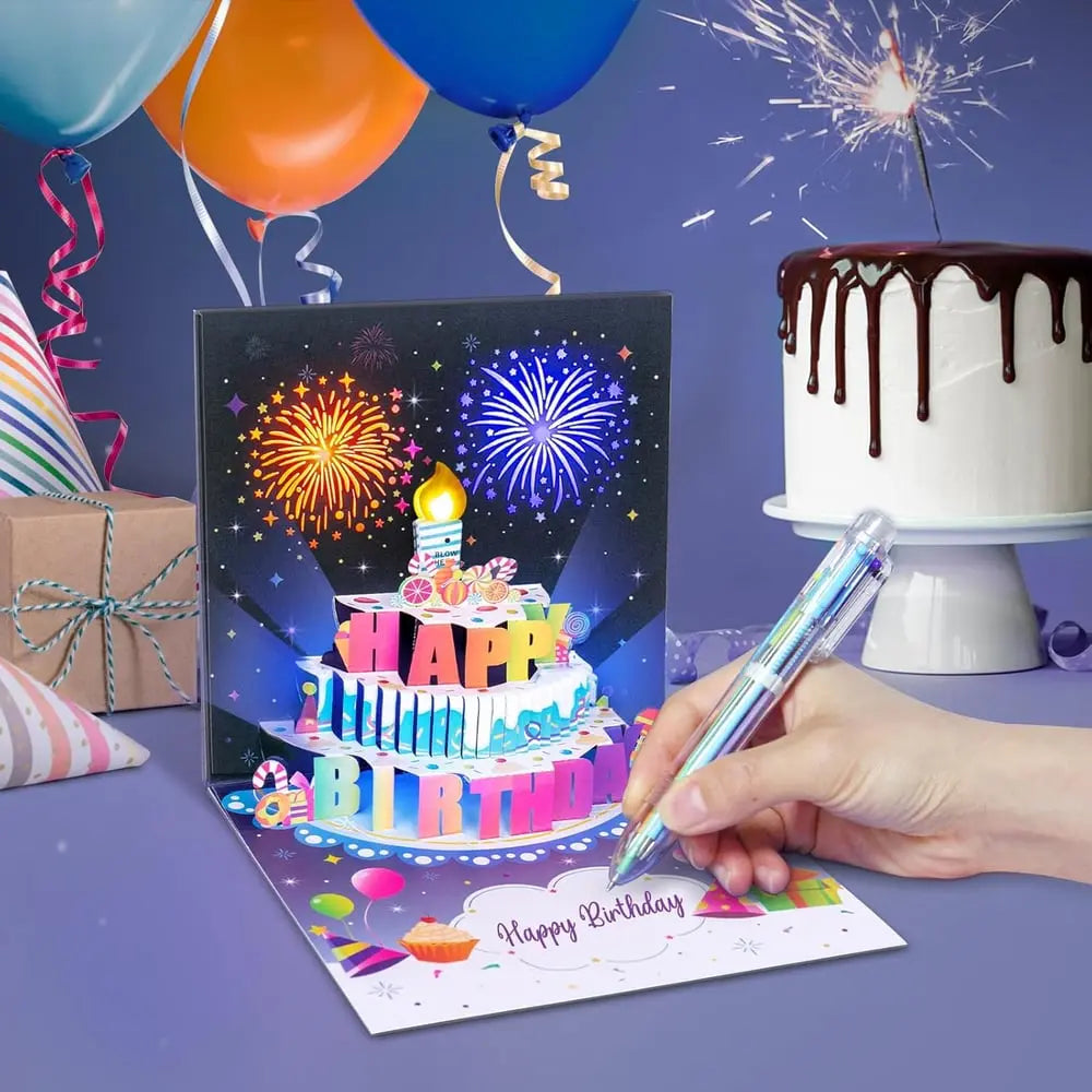 Rynx | Elegant Birthday Card with Music and Light Effect