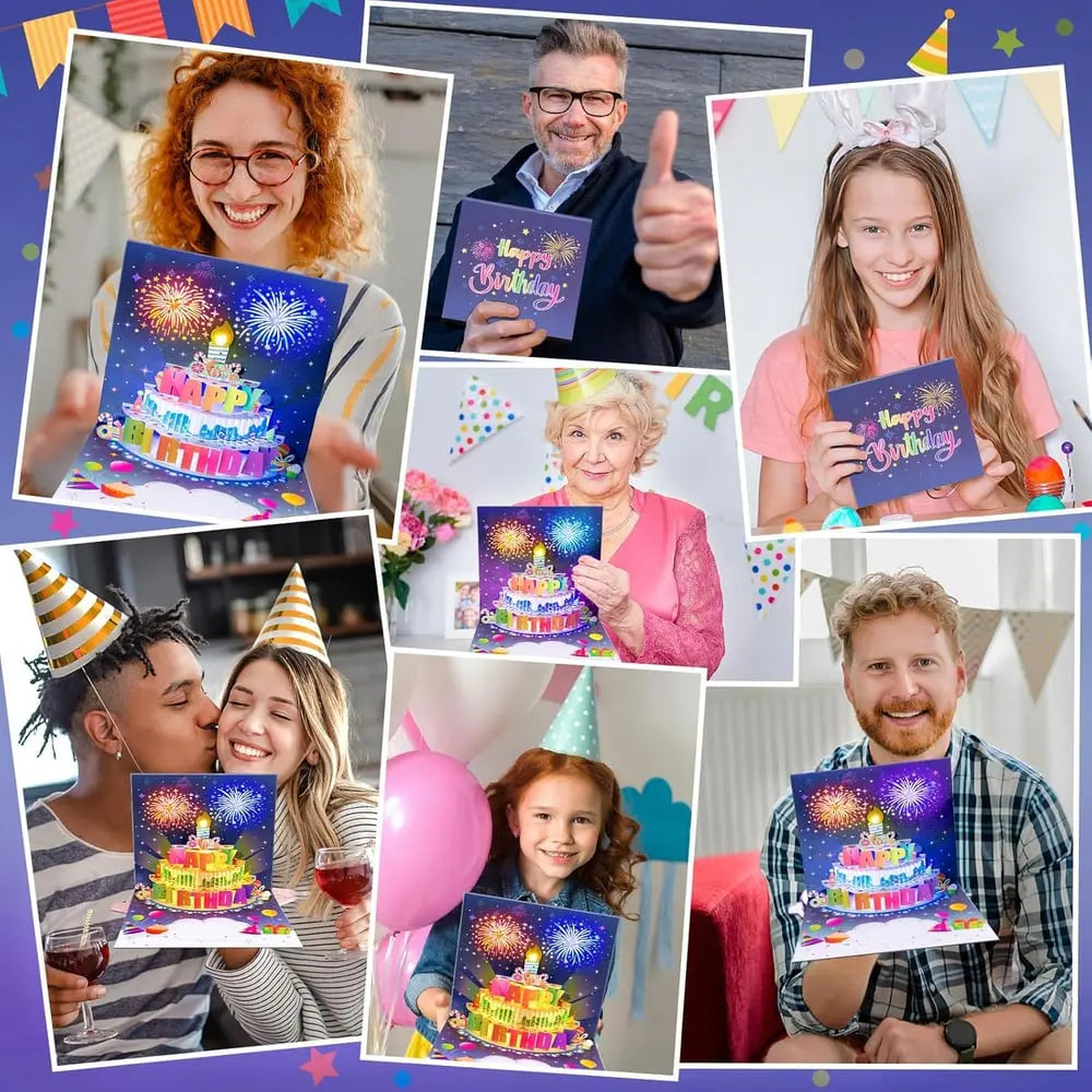 Rynx | Elegant Birthday Card with Music and Light Effect