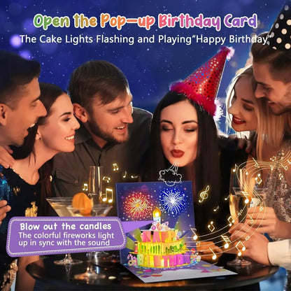 Rynx | Elegant Birthday Card with Music and Light Effect