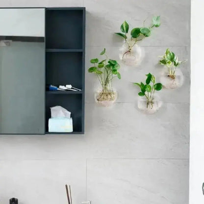 Rynx | Elegant Glass Wall Vase – Minimalist Plant Holder