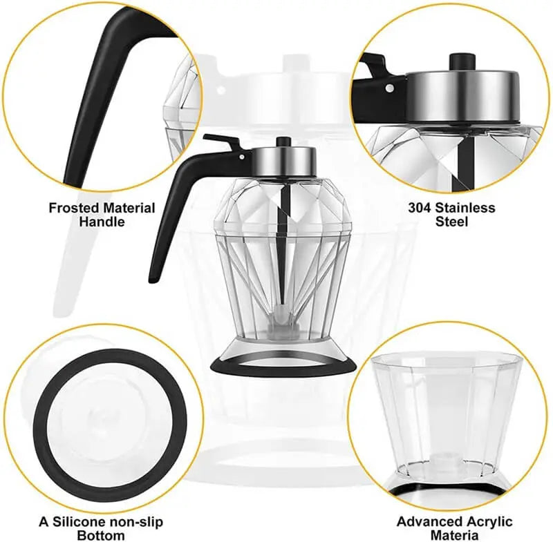 Rynx | Elegant OIL & syrup dispenser made of glass – For clean pouring with style