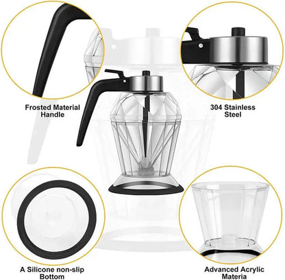 Rynx | Elegant OIL & syrup dispenser made of glass – For clean pouring with style