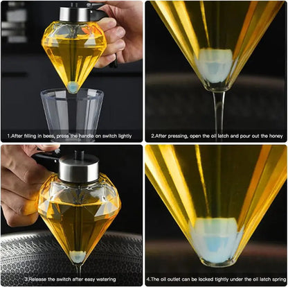 Rynx | Elegant OIL & syrup dispenser made of glass – For clean pouring with style