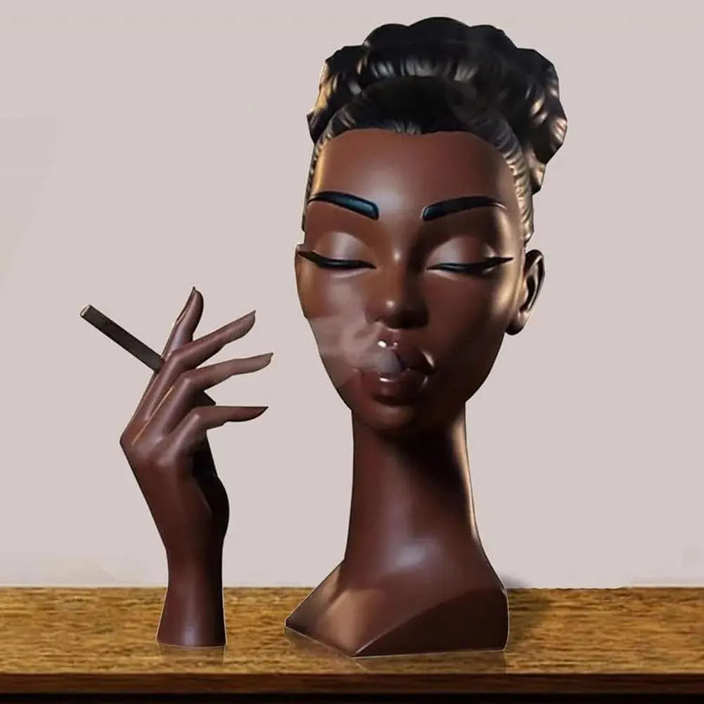 Rynx | Elegant Incense Holder in the Form of a Black Woman's Head