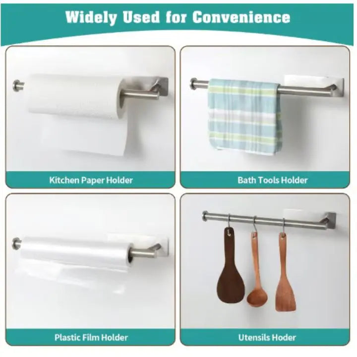 Rynx | Elegant Wall Kitchen Paper Towel Holder – drill-free & space-saving