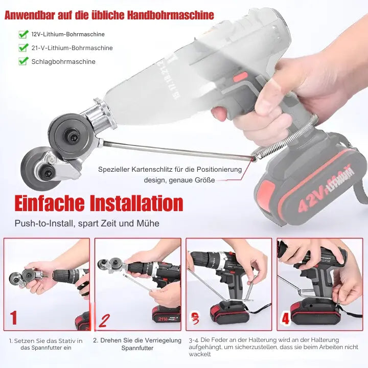 Rynx | Metal cutter for drill machines – Cuts precisely sheet metal, aluminum & plastic