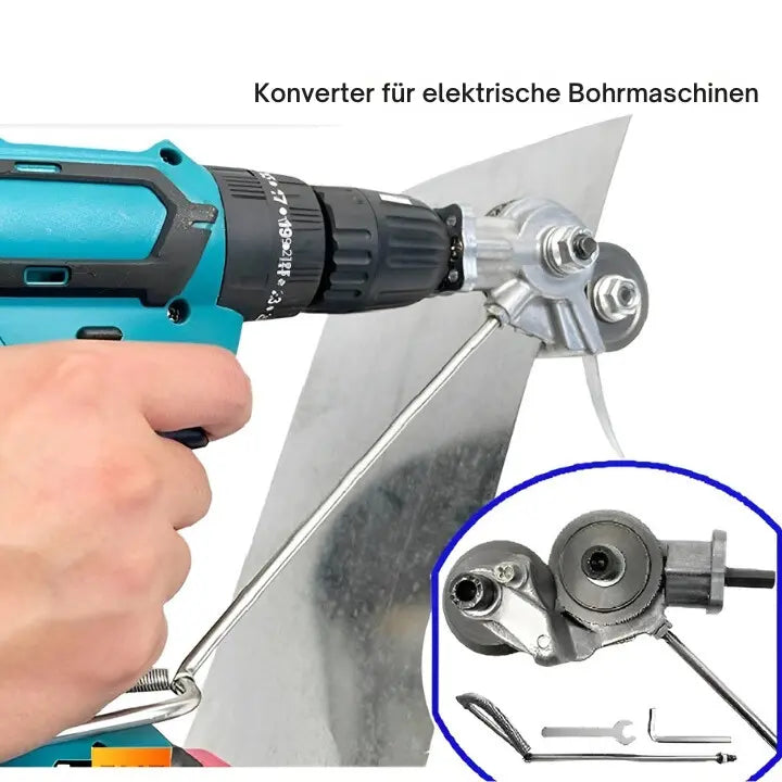 Rynx | Metal cutter for drill machines – Cuts precisely sheet metal, aluminum & plastic