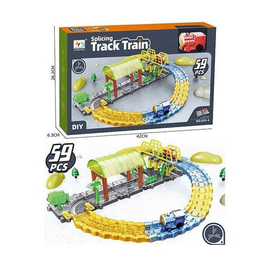Rynx | Children Splicing Track Pull Toy 59 pcs.