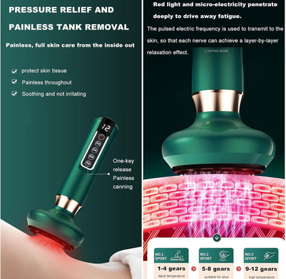 Rynx | Intelligence Stone Cupping Massager, Electric Gua Sha Instrument