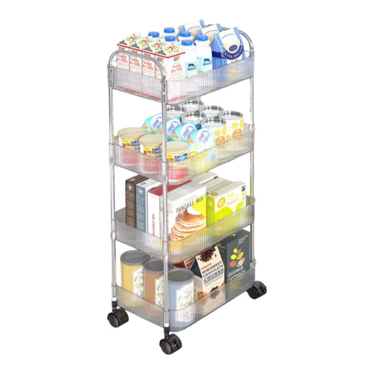 Rynx | Multifunction 4-Level Acrylic Cart/Shelf