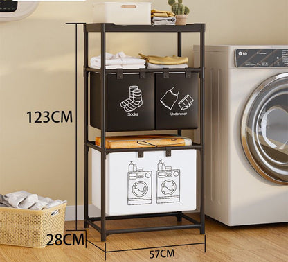 Rynx | Collapsible Multi-Compartment Laundry Basket