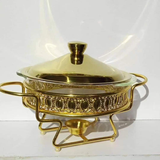 Rynx | Round Glass Chafing Dish
