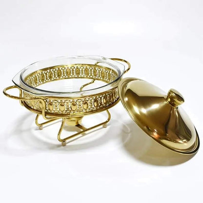 Rynx | Round Glass Chafing Dish