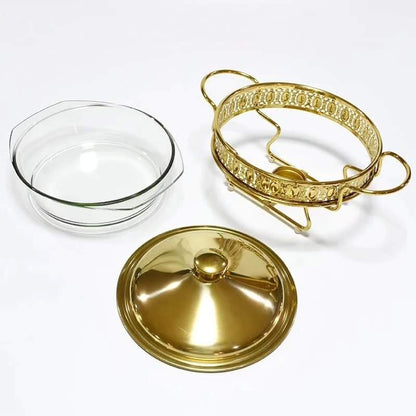 Rynx | Round Glass Chafing Dish