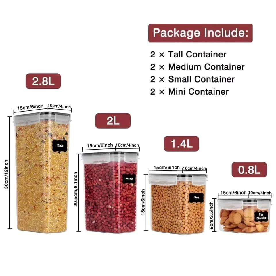 Rynx | 4Pc Plastic Storage Container