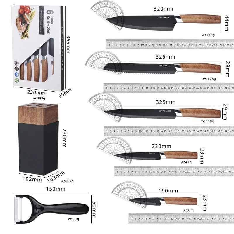 Rynx | 7-piece set wooden knives
